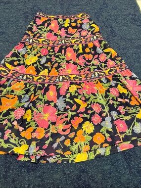 Gretchen Scott, Size S, Gorgeous Women’s Floral Tiered Skirt